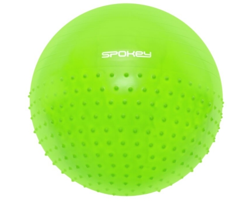 Piłka gimnastyczna z wypustkami Spokey, 65cm, kolor zielony