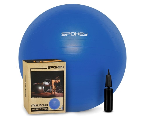 Piłka gimnastyczna Spokey, 65 cm 920937, kolor niebieski