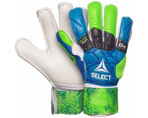 Rękawice bramkarskie Select 04 Protection Flat Cut, rozmiar 6, kolor zielono-niebieski