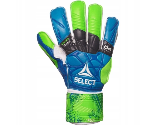 Rękawice bramkarskie Select 04 Protection Flat Cut, rozmiar 6, kolor zielono-niebieski