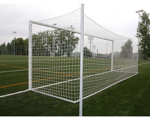 Bramki do piłki nożnej 7,32 x 2,44 m - profesjonalne, z odciągami