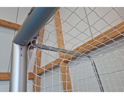 Bramki do piłki nożnej 5 x 2 m - aluminiowe, montowane w tulejach
