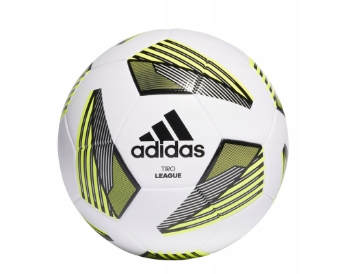 Piłka nożna Adidas Tiro League TSBE, rozmiar 4, kolor biało-żółty