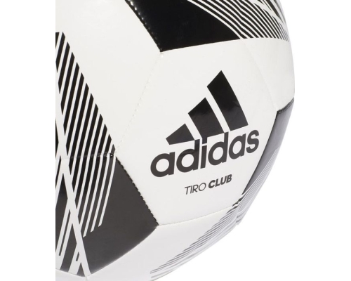 Piłka nożna Adidas Tiro Club, rozmiar 4, kolor biało-czarny