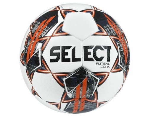 Piłka halowa Select Futsal Copa, kolor biało-pomarańczowa (rozmiar 4)