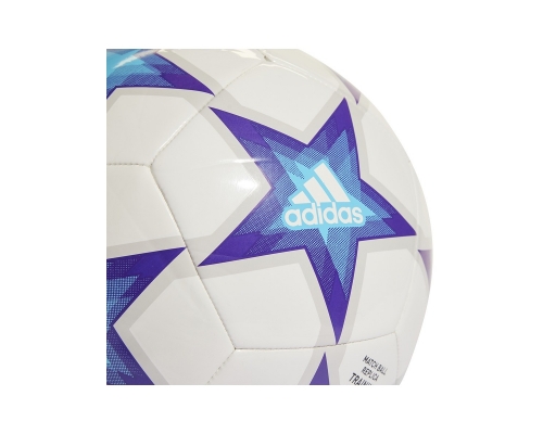 Piłka nożna Adidas Finale Club, rozmiar 4, kolor biało-niebieski