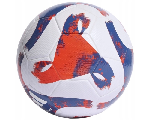 Piłka nożna Adidas Tiro League TSBE, rozmiar 5, kolor biało-pomarańczowo-niebieski