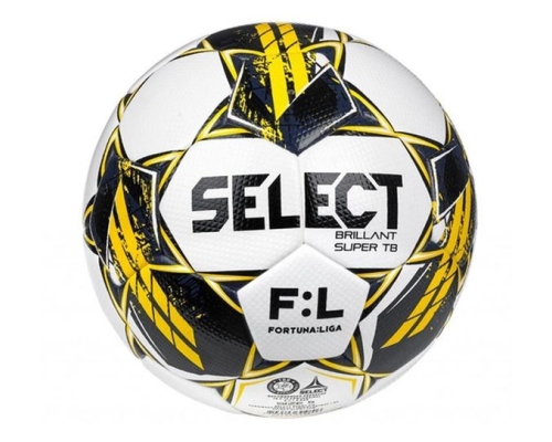 Piłka nożna Select Super Fifa Approved, rozmiar 5, kolor biało-żółto-czarna