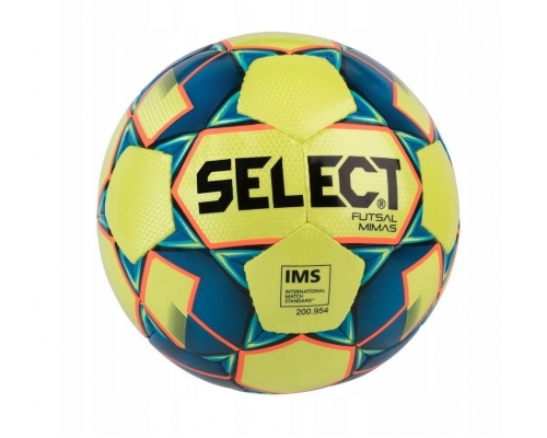 Piłka halowa Select Futsal Mimas IMS, kolor żółto-niebiesko-pomarańczowy (rozmiar 4)
