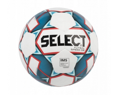 Piłka halowa Select Speed DB, kolor biało-niebiesko-czerwony (rozmiar 4)