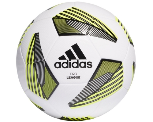 Piłka nożna Adidas Tiro League TSBE, kolor biało-żółty (rozmiar 5)