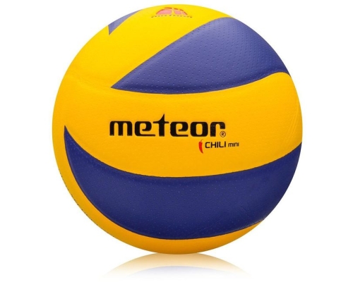 Piłka siatkowa Meteor Chili PU, rozmiar 4, kolor żółto-niebieski