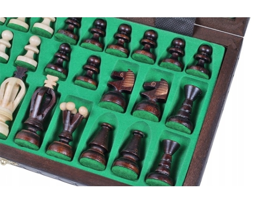 Szachy drewniane królewskie, średnie - Sunrise Chess & Games