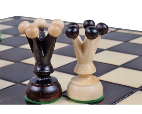 Szachy drewniane królewskie, średnie - Sunrise Chess & Games