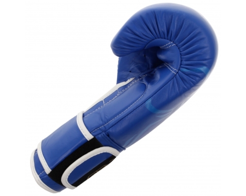 Rękawice bokserskie skórzane Masters RBT, 12 oz, kolor niebieski