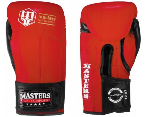 Rękawice bokserskie Masters RBT-MFE, rozmiar 10, kolor czerwony