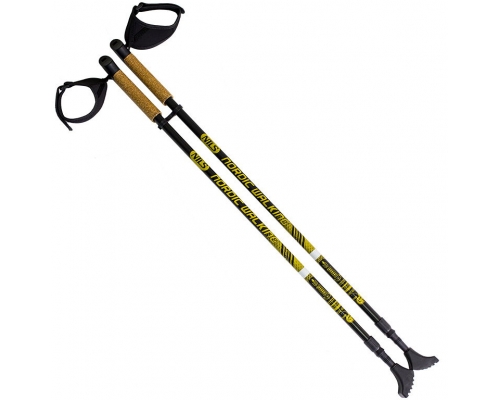 Kijki Nordic Walking NILS, NW603, kolor czarno-żółte