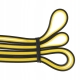 Guma treningowa do ćwiczeń HMS, kolor żółty, zakres obciążenia: 4,5 - 13,5 kg